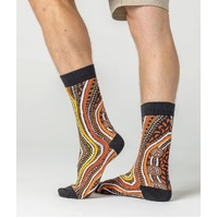 Spencer Flynn MEN'S Aboriginal Art Socks - Bush Tracks
