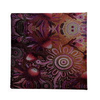 Chern'ee Sutton Aboriginal Art 2pce Polyester Tie Set - Warratah