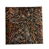 Sharon Numina Aboriginal Art 2pce Polyester Tie Set - Bush Medicine Dreaming (Brown)