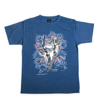 Night Possums (Blue Marle) - Aboriginal Design T-Shirt [size: Small]