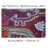 Saretta Aboriginal Art Cotton Mangamaliko Wrap - Konara (Family)