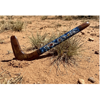 Skeenarang Booma - Black Wattle Root Hook Hunting Boomerang (68cmx23cms) Kangaroo Story
