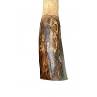 Green/Red - Brolga Eucalyptus (Grey Box) Handpainted Didgeridoo (1.27m) - Bark Base