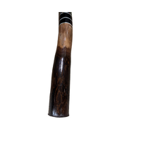 Green - Lizard Eucalyptus (Grey Box) Handpainted Didgeridoo (1.25m) - Bark Base