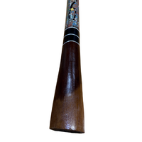 Eucalyptus (Ironbark) Handpainted Didgeridoo (1.28m) - Emu (Earth Tones)