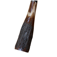 Eucalyptus (Ironbark) Handpainted Didgeridoo with Flared end (1.38m) - Emu (Blue/Green/Red)