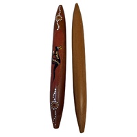 Skeenarang Booma - Bloodwood handpainted Music Sticks [30cm] - Red Kangaroo
