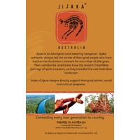 Jijaka Aboriginal Dot Art Folded Postcard Giftcard Set (6) - Tin Gift Box