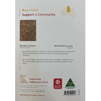 Kembla Corp Aboriginal Art Giftcard/Env [Large] - Bush Medicine Leaves (Utopia NT)