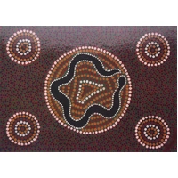 Black Snake - POSTCARD - Dreamtime Kullilla Aboriginal Art