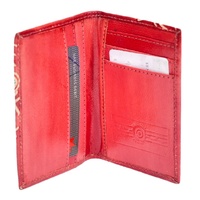 Family Bonds - Muralappi Journey Genuine Leather Folded Card Holder (7.9cm x 10.9cm)