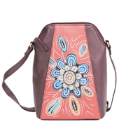 Muralappi Journey Full Grain Napa Leather Crossbody bag (14cm x 21cm) - Family Bonds