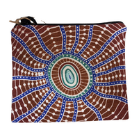 Nikki Dee Recycled Cotton Canvas Utility Pouch (22cm x 17cm) - Woven in Waterholes