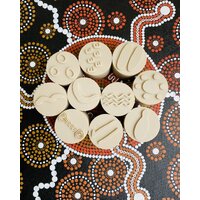 Aboriginal Symbols (Set 2) Eco Stampers (For Play Dough) Natural Dough Cutters