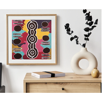 Warlukurlangu Aboriginal Art design 1024 pce Jigsaw Puzzle - Mina Mina Dreaming