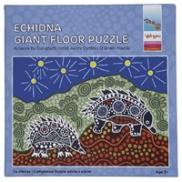 Wingaru Aboriginal Art Giant Floor Puzzle (24pce) - Echidna