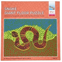 Wingaru Aboriginal Art Giant Floor Puzzle (24pce) - Snake