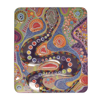 Rainbow Serpent (Jersey Caramel Fudge) 200g - Banksia Red Indigenous design Tin