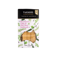 CLEARANCE - Tuckers Crackers - Rosemary, Chia & Old Man Saltbush - 90g