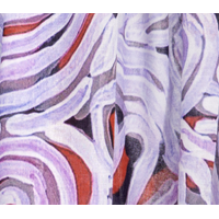 Better World Aboriginal Art - Muslin Wrap - Fish Trap Dreaming