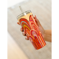 Koh Living Aboriginal Art Stainless Steel Tumbler (680ml) - Home
