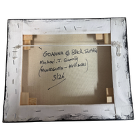 Original Aboriginal Art Painting Stretched Canvas (25cmx30cm) - Goanna and Black Snake