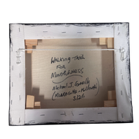 Original Aboriginal Art Painting Stretched Canvas (25cmx30cm) - Walking Trail for Mindfulness