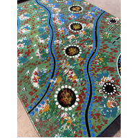 Original Aboriginal Art Stretched Canvas (40cm x 30cm) - Campsites