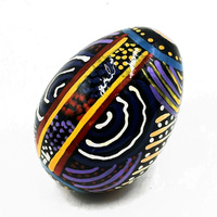 Mulga Country BOXED Handmade Decorative Lacquered Egg & Stand - Better World Aboriginal Art