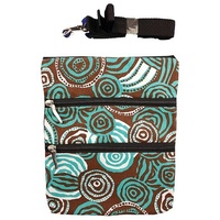 Jijaka Aboriginal Art 4pce Bag Giftset - Riverstones (Teal)