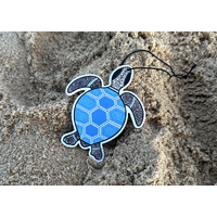 Dreamtime Air Aboriginal Art Air Freshener - Turtle Ocean Breeze (Tropical Coconut Scent)