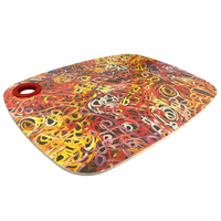 Utopia Aboriginal Art Bamboo Fibre Cheese Board/Platter - Women's Ceremony