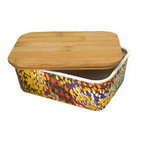 Utopia Aboriginal Art Bamboo Lunch Box - Firesparks