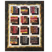 Aboriginal design Quilted Blanket (132cm x 163cm) # 13