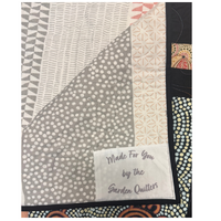 Aboriginal design Quilted Blanket (138cm x 135cm) # 22