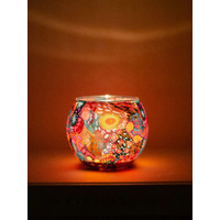 Koh Living Aboriginal Art Tealight Candle Holder (11cm) - Women's Dreaming
