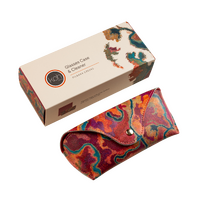Koh living Aboriginal Art Hardcover Glasses Case/Lens Cloth - Pilbara Creeks