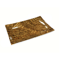 Punu Giftset - Better World Aboriginal Art -  Fine Bone China Mug/Cake Plate/Tea