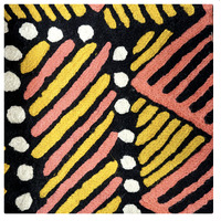 Aboriginal Art Handmade Wool Runner (Chainstitched) (76 x 304cm) - Jilamara (TI)