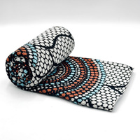 Better World Aboriginal Art Knitted Cotton Throw Rug - Migration Patterns