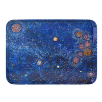 Warlukurlangu Aboriginal Art Melamine Scatter Tray - Seven Sisters Dreaming