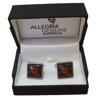 Allegria Cufflinks - Sisters Picking Wildflowers [Shape: Square]