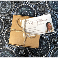 First Nations Fashionista - Handmade Aboriginal Art Woven Drop Earrings (Green with Stone/Pearl Detail)