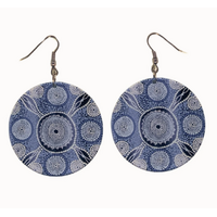 Windyigarn Aboriginal Arts Handmade Acrylic Earrings - Dhunadha (2cms)