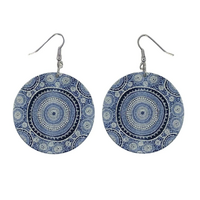 Windyigarn Aboriginal Arts Handmade Acrylic Earrings - Gan (2cms)