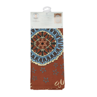 Yakinno Gunditjmara Dreaming Aboriginal Art Cotton Teatowel - Unbreakable Bonds