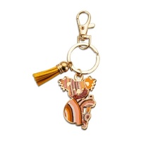 KOH Living Metal Koala Keyring /YellowTassel - The Sun