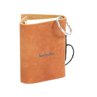 Diwana Dreaming Hand Crafted Leather Bound Mini Diary with Keyring - Eagle