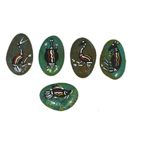 Dreamtime Kullilla Art Handpainted  Message Stones