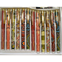 Aboriginal design Roller Pen (Black Ink) - BOX 12